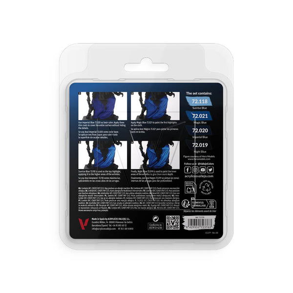 VALLEJO GAME COLOR SET: AZUL 4x18 ml