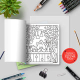 libro para colorear adultos cozy cuties roymart