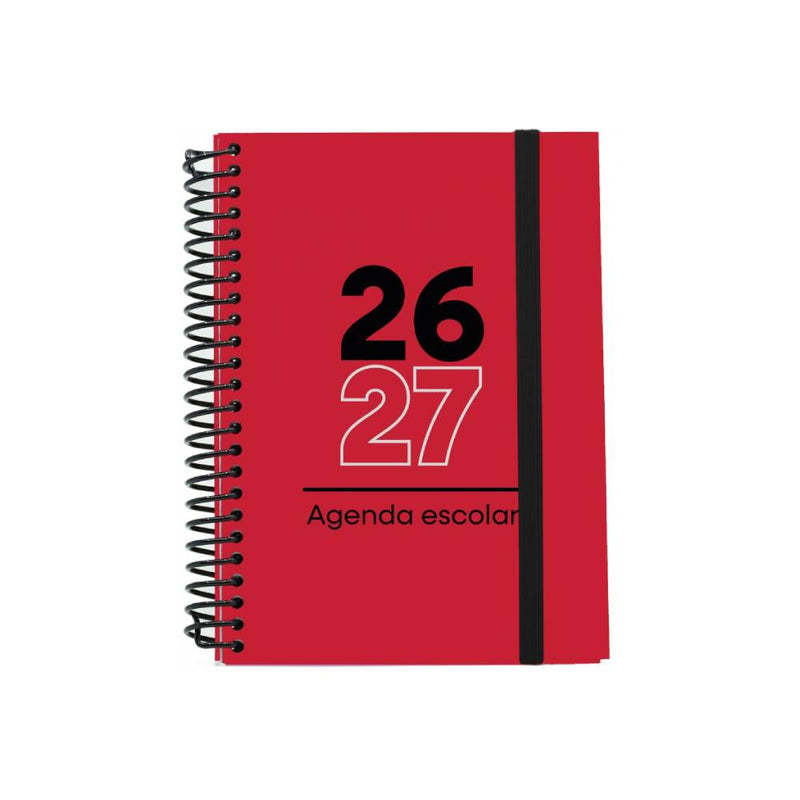 MIM AGENDA ESCOLAR 26/27 TDURA A5 SVI ROJA