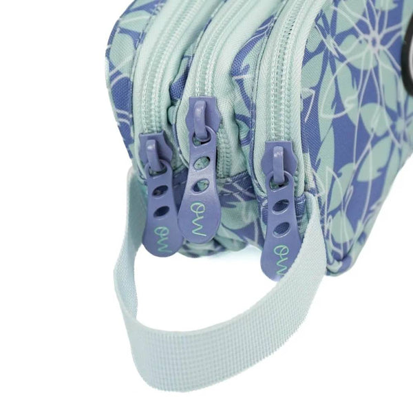 estuche 3 cremalleras flora ocw