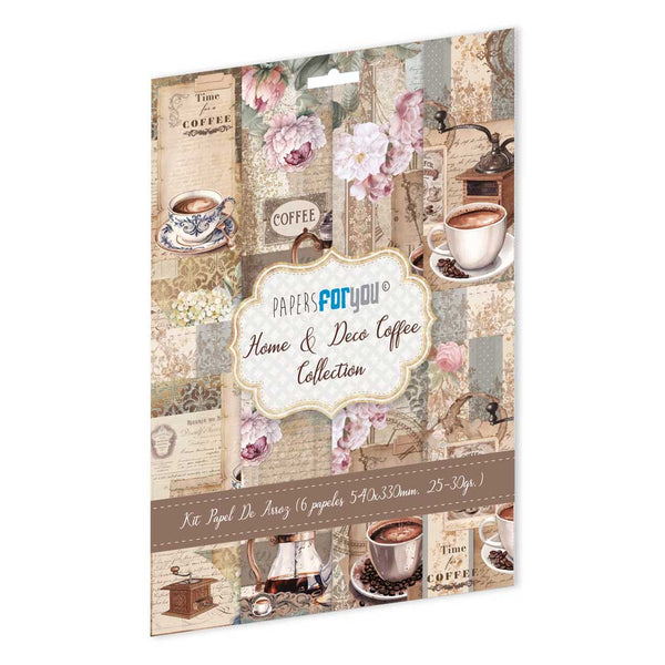 home deco coffee papel de arroz papers for you
