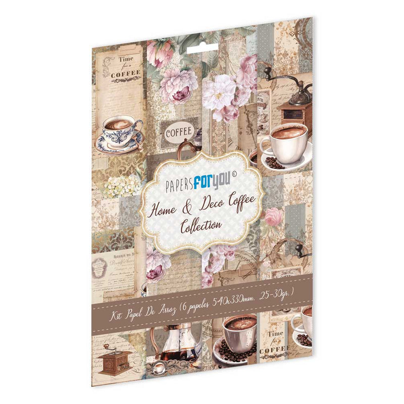 home deco coffee papel de arroz papers for you
