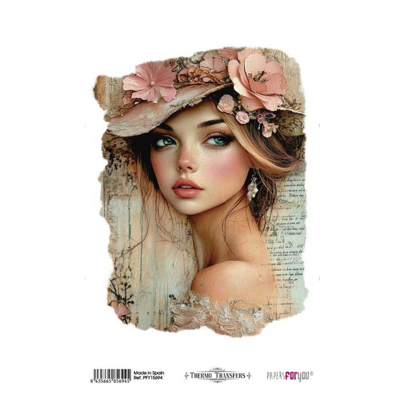 Thermo Transfers 20x30 8x12  1 Hoja (Girl V)