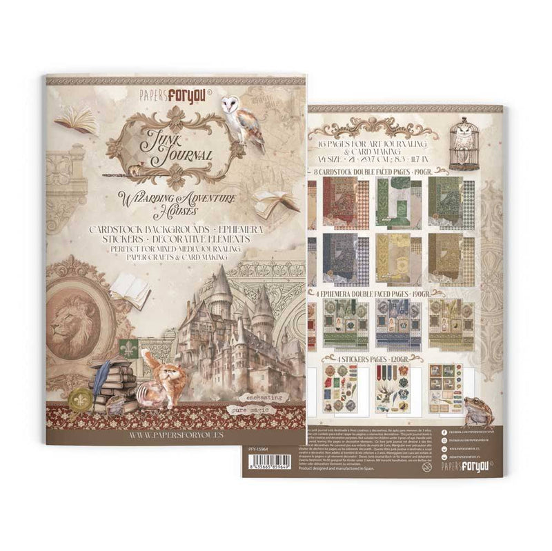 JUNK JOURNAL WIZARDING HOUSES