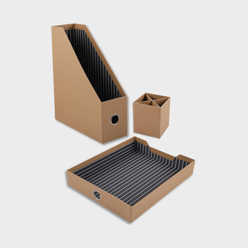Set de 3 Cajas de Organización Oficina Layers 
