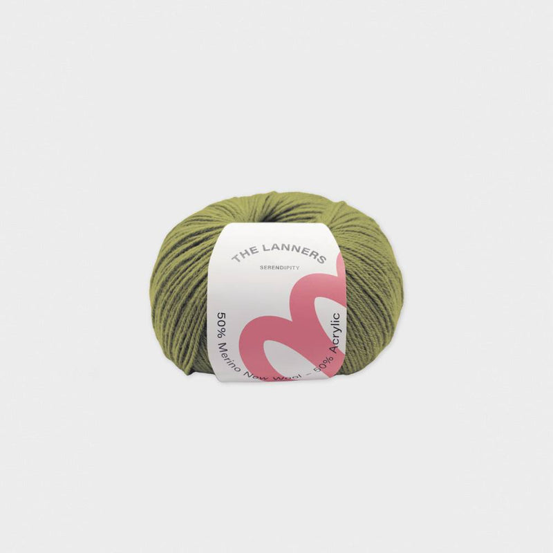 Ovillo de lana Serendipity Green Grass The Lanners