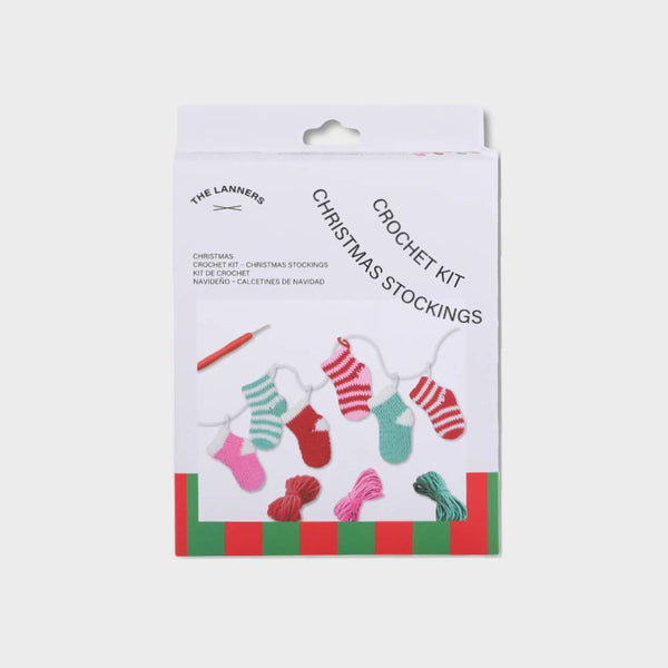  Kit de Crochet para Hacer Calcetines de Navidad The Lanners