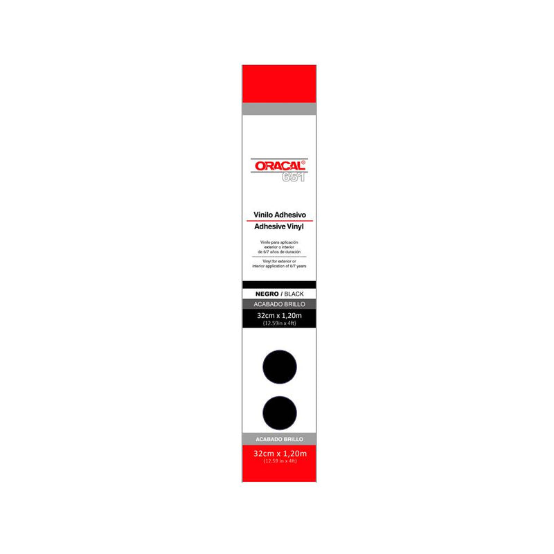 VINILO ADHESIVO ORAC651 32x120cm Negro