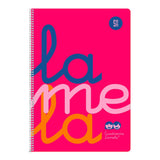Cuaderno Fº Lamela Plastic - C 5  - 80 hojas - 90 grs -Rosa