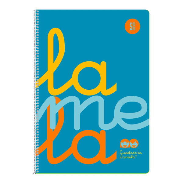 Cuaderno Fº Lamela Plastic - C 5  - 80 hojas - 90 grs -Azul
