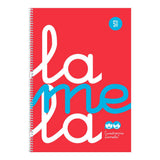 Cuaderno Fº Lamela Plastic - C 5  - 80 hojas - 90 grs -Rojo