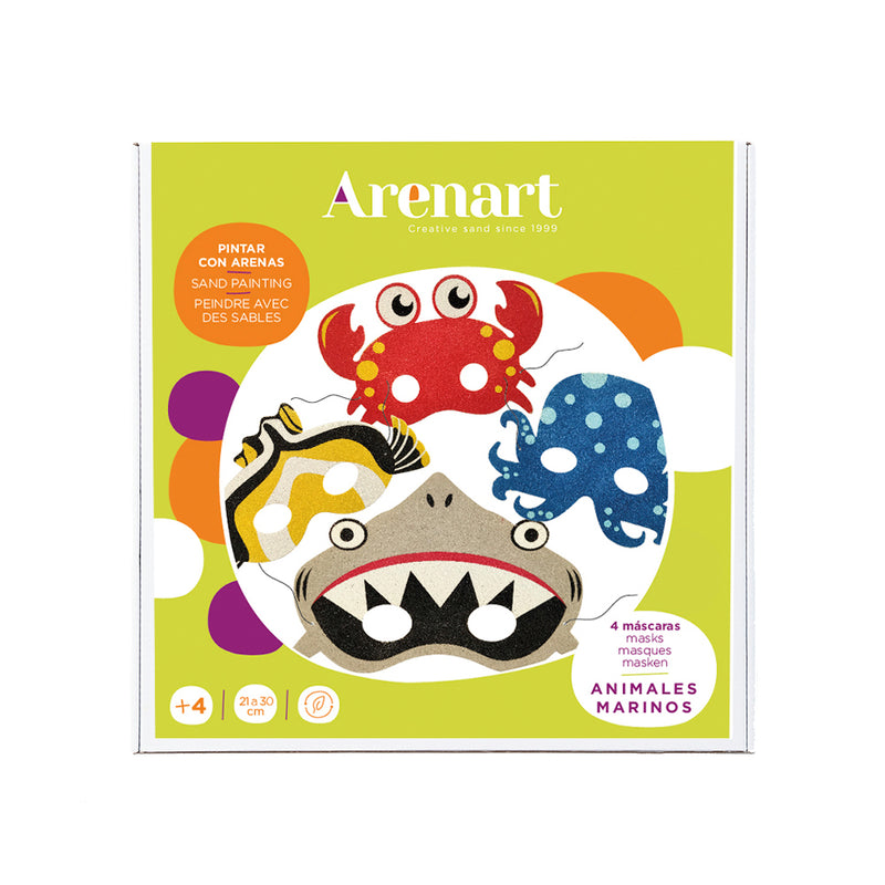 KIT ARENART MÁSCARAS ANIMALES MARINOS II