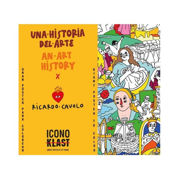 póster gigante para colorear una historia del arte
