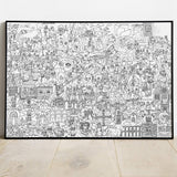 mural de pared para colorear iconoklast ricardo cavolo