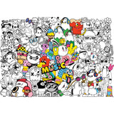 póster para pintar adultos chocotoy candy music