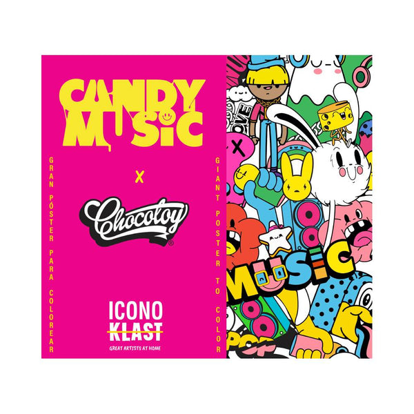 mural para pintar adultos chocotoy candy music
