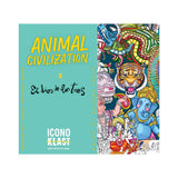 póster para colorear animal civilization el dios de los tres