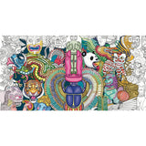 mural para colorear adultos animal civilization iconoklast