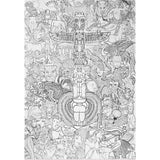 póster para colorear animal civilization iconoklast