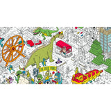 póster gigante para colorear dino crash marcos cabrera