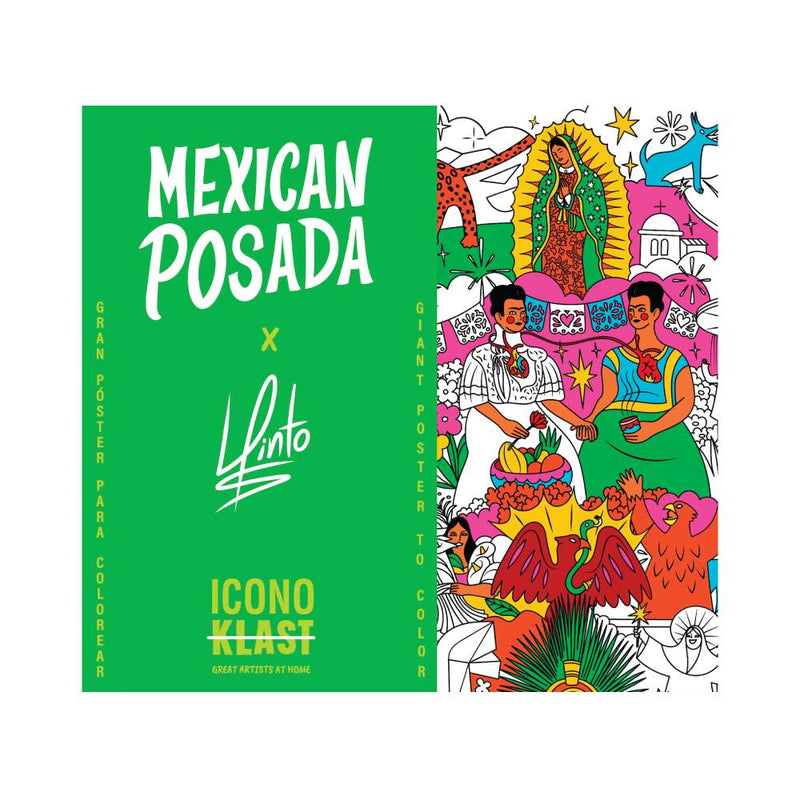 póster gigante para colorear Posada Mexicana Luis pinto