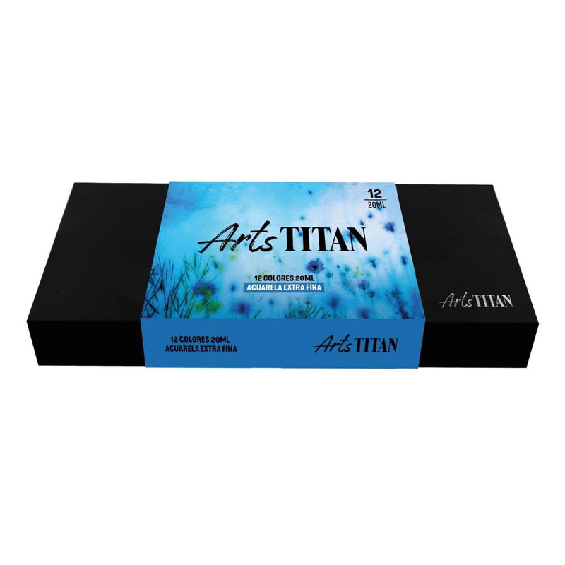 Z Titan Set Acuarelas Extrafino Arts Titan 12 Colores 20Ml