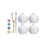 bolas de navidad de escayola para pintar