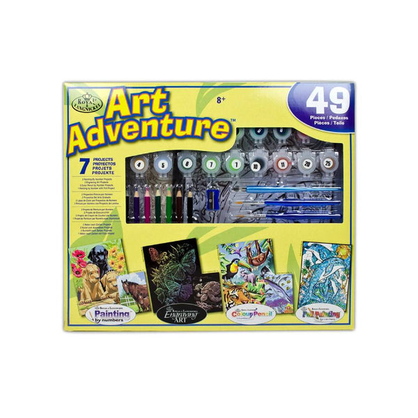 Z Royal & Langnickel Kit 7 Aventure Rallar + Pintar Numeros Acrilico + Lapiz