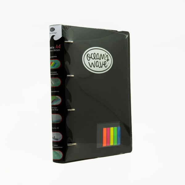 Carpeta con Anillas 35mm + Estuche Oceans Wave