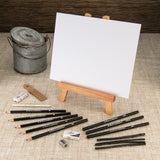 set dibujo + caballete en miniatura de royal langnickel