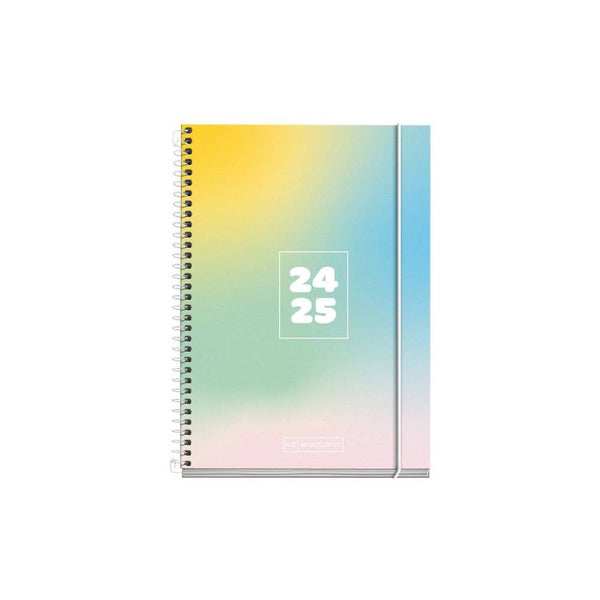 Agenda Escolar 2024-2025 Día Página School Write Colores