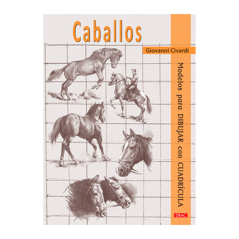 modelos para dibujar con cuadriculas caballos el drac