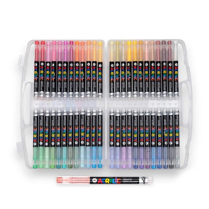 set de 48 rotuladores acrilicos de colores alex bog