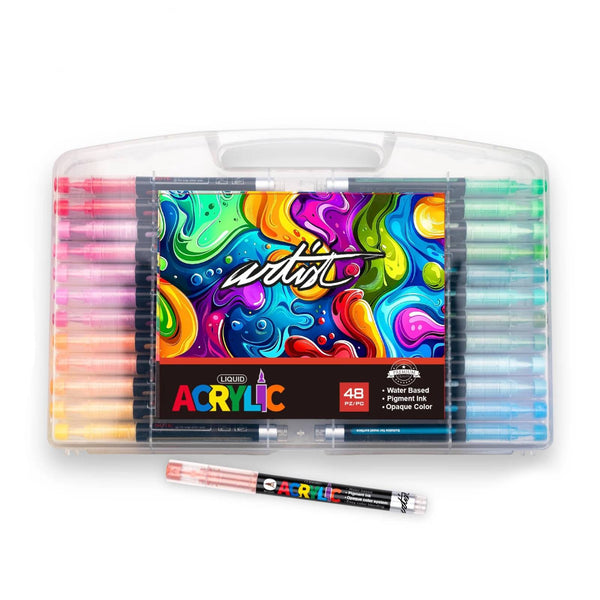 estuche 48 rotuladores acrilicos artist alex bog
