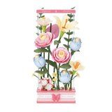 PUZZLE 3D ramo de flores con 8 flores 