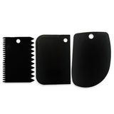 set 3 espátulas para pasta y pintura