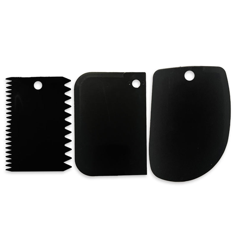 set 3 espátulas para pasta y pintura