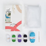 pack completo para tejer amigurumis dino iris the lanners