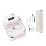 Encuadernadora Rosa + Kit Cizalla y Herramientas Básicas We R Makers