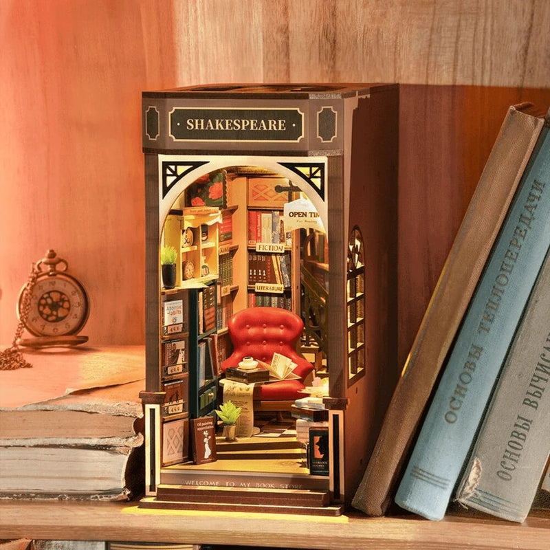 maqueta suketalibros book nook bookstore robotime