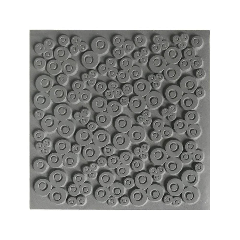 placa de textura 9x9 cm clovers cernit