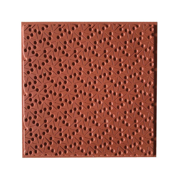 placa de textura para arcilla y pasta 9x9 cm cernit lolipops