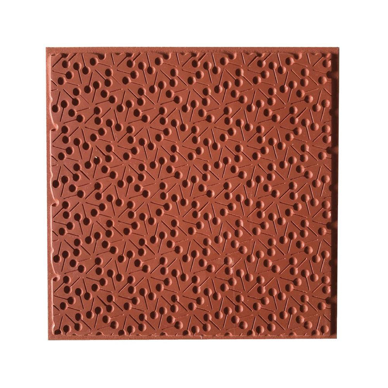 placa de textura para arcilla y pasta 9x9 cm cernit lolipops