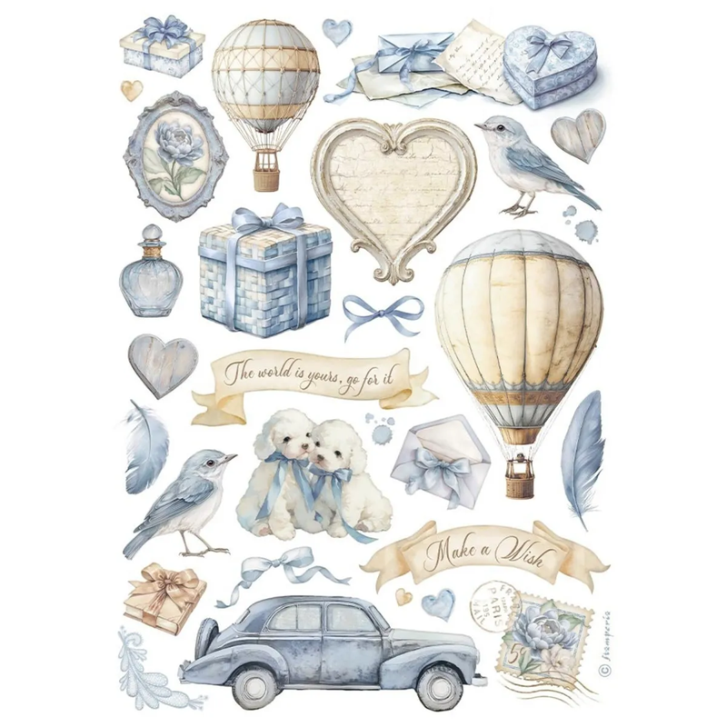 Papel de Arroz A4 Timeless Stamperia