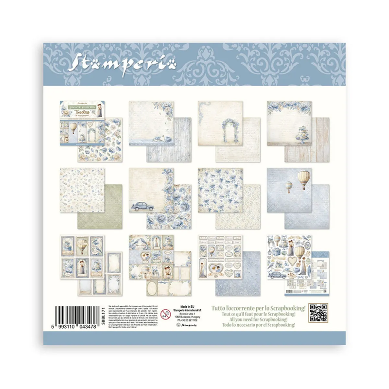 Bloco de Scrapbooking 10 Folhas Timeless Stamperia