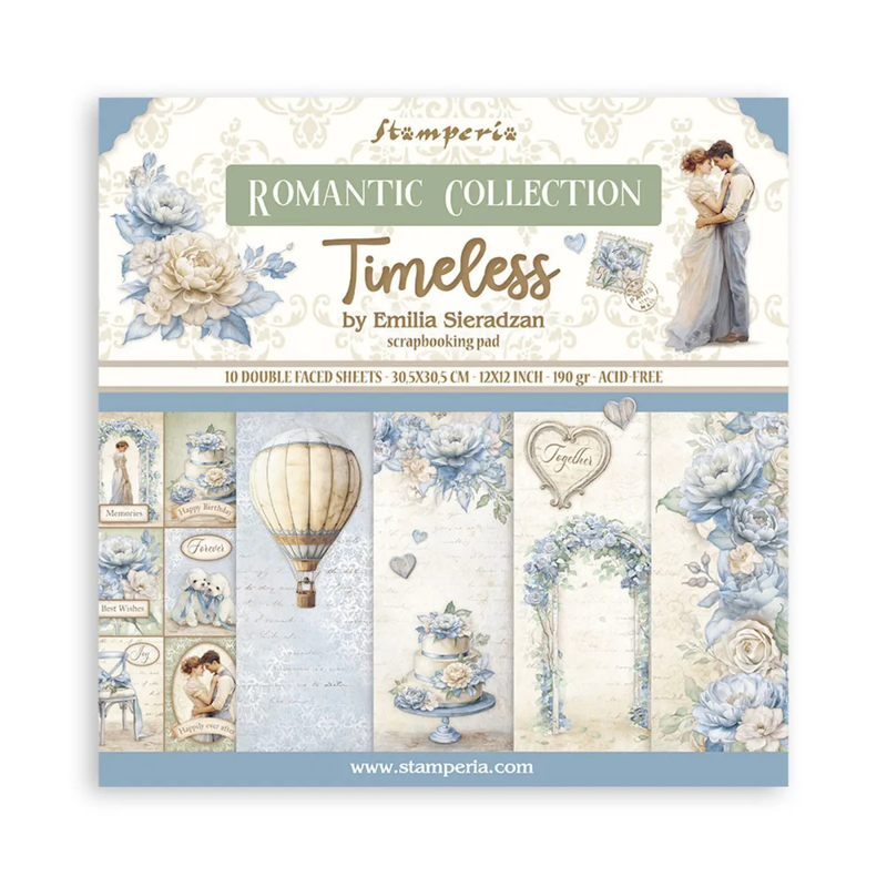 Bloco de Scrapbooking 10 Folhas Timeless Stamperia