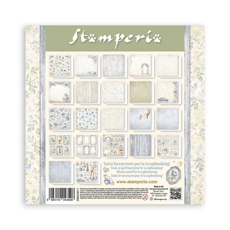 Bloc Scrapbooking 22 Hojas Timeless Stamperia