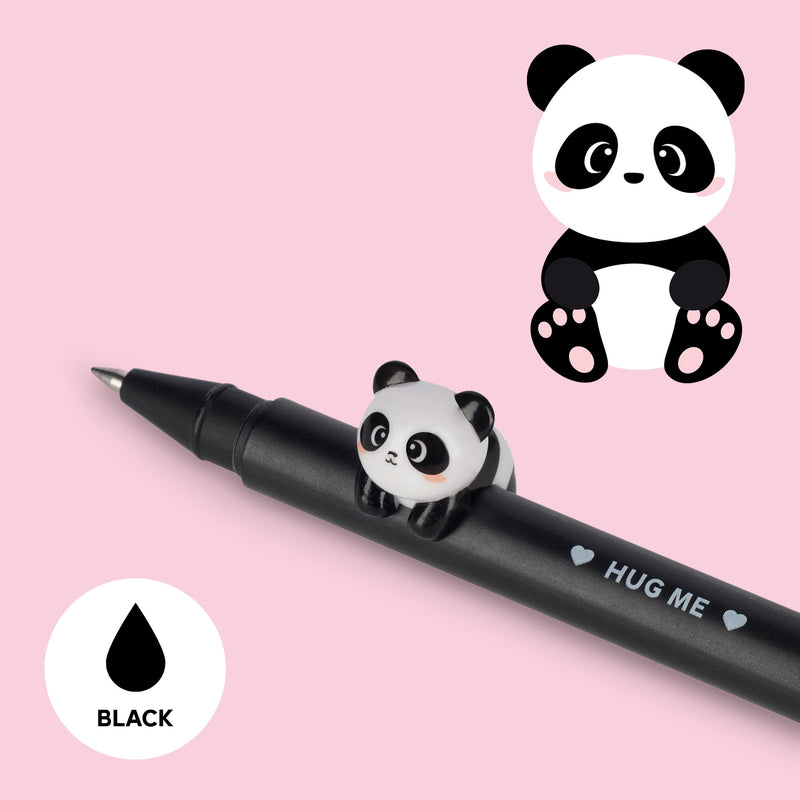boligrafo de gel tinta negra panda legami