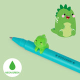 boligrafo de gel dinosaurio tinta verde legami