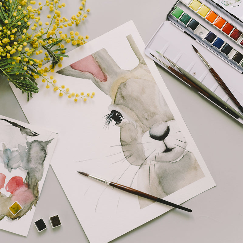 Técnica de pintura acuarela- Bellas Artes